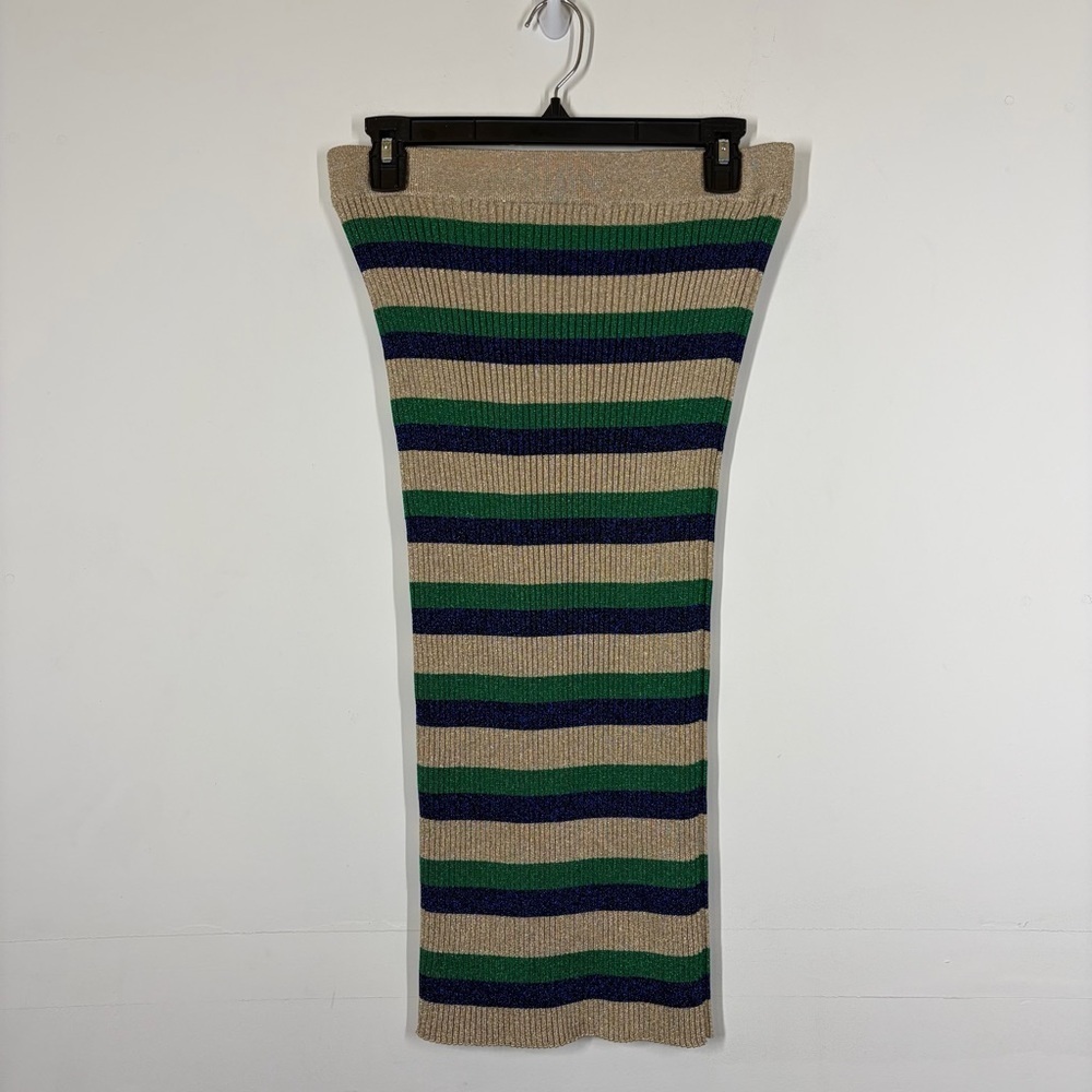 Baum Und Pferdgarten Metallic Stripe Skirt Size Medium - Picture 2 of 7